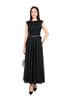 FAK31425 - Áo kiểu công sở vải linen dáng ôm cổ tròn vai chờm thân áo xếp nhún tạo kiểu thân sau phối khoá tạo kiểu - PANTIO