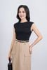 FJD51205 - Chân váy dài công sở vải thô dáng suông thân váy có túi hộp tạo kiểu khoá thân trước - PANTIO