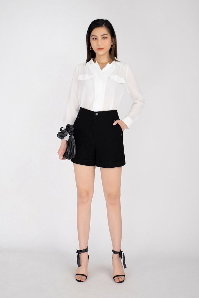 FQN7296 - Quần short chất liệu vải nhung - PANTIO