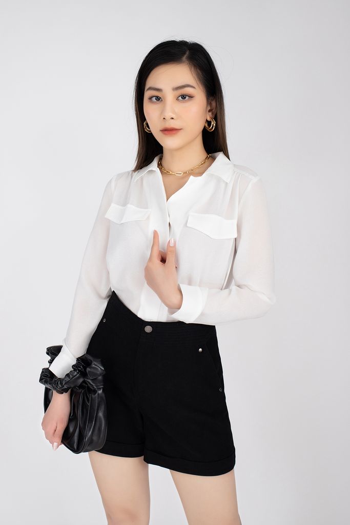 FQN7296 - Quần short chất liệu vải nhung - PANTIO