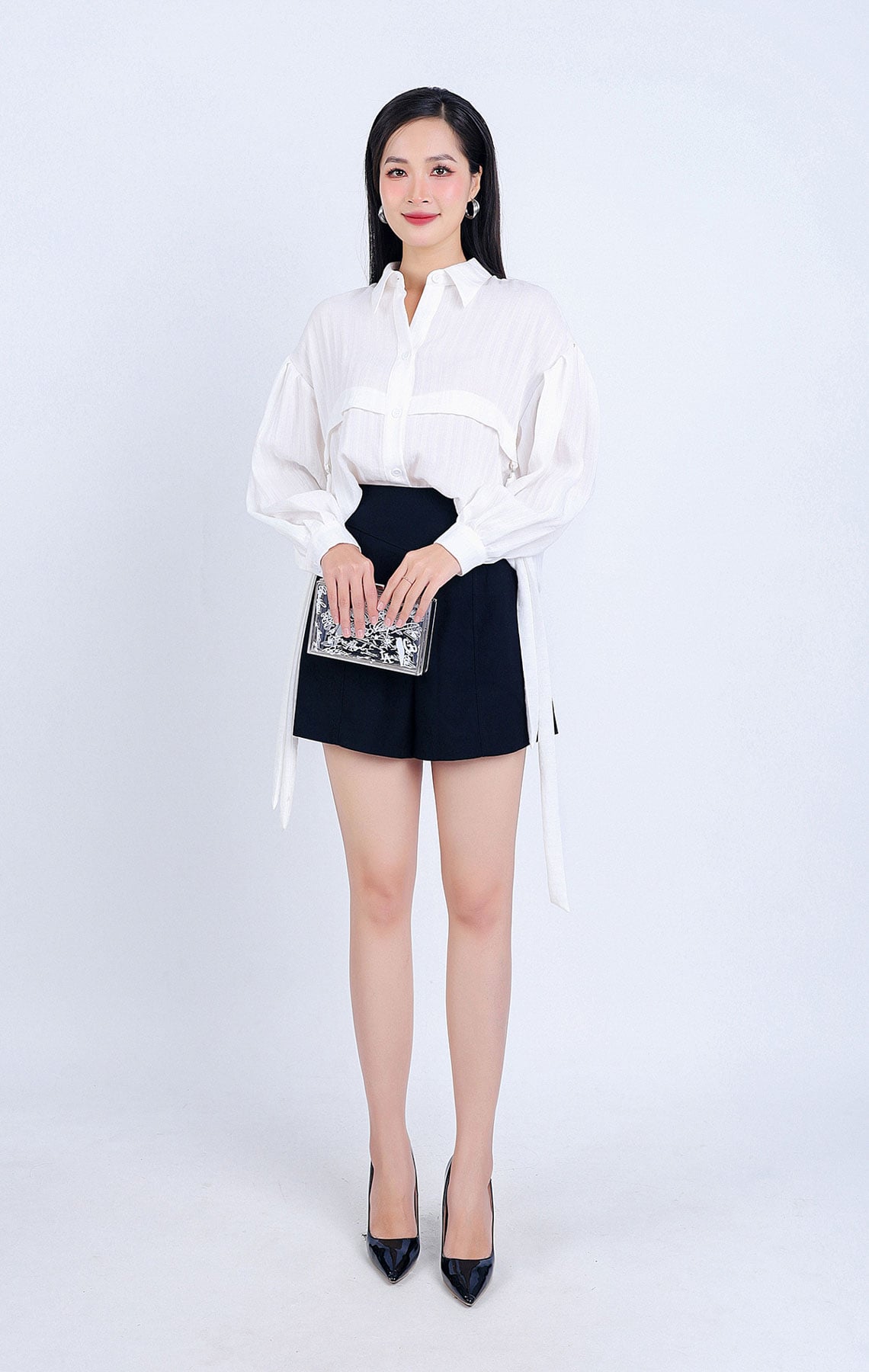 FQN5358 - Quần short dạo phố vải kaki eo đáp cạp bản to khoá thân sau - PANTIO