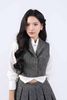 BJN93406 - Chân váy dáng xòe ngắn, cạp rời, xếp ly to, khóa sườn - JAN.