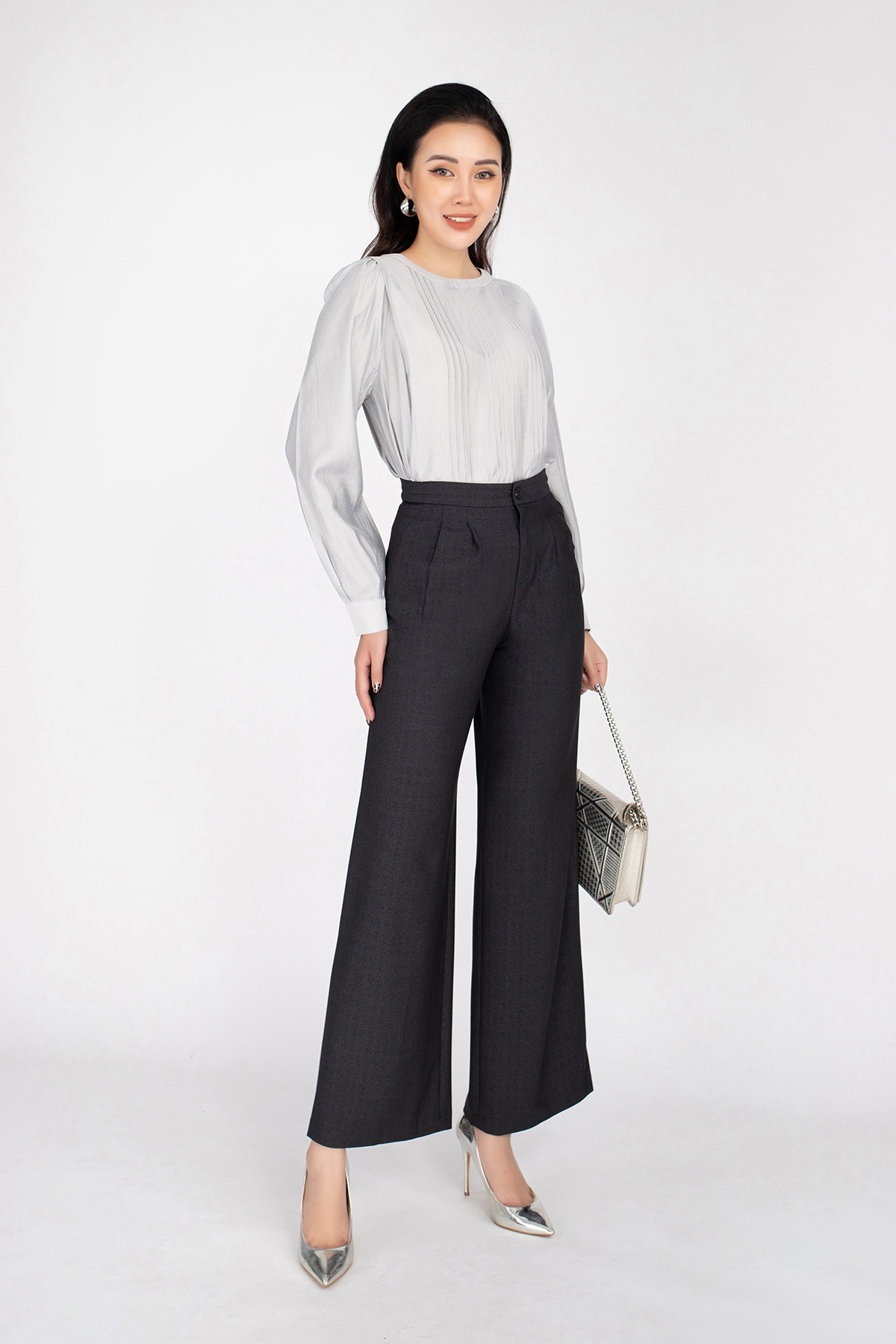 FQD5918 - Quần dài ống suông chất liệu thô túi sườn - PANTIO