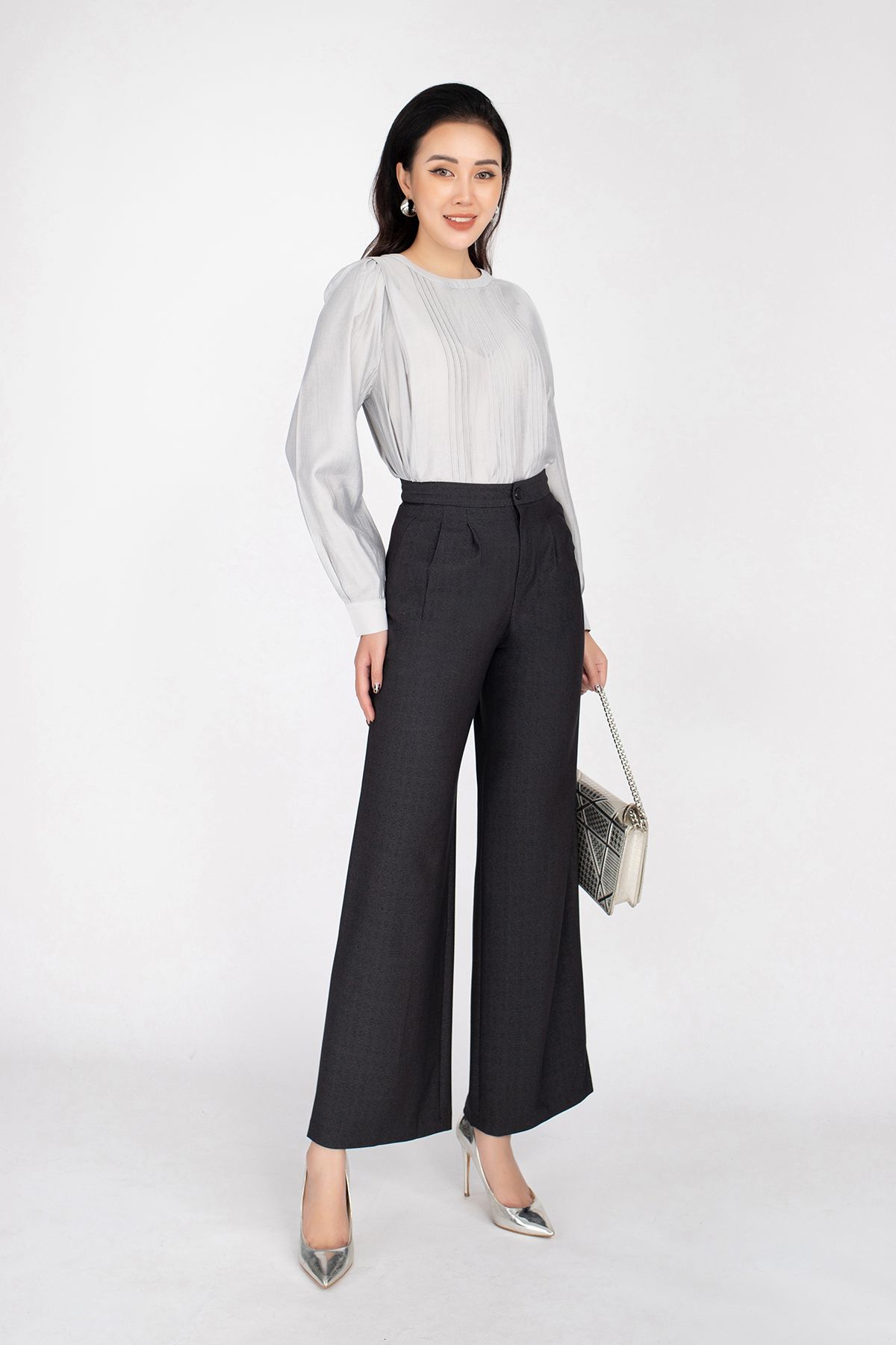 FQD5918 - Quần dài ống suông chất liệu thô túi sườn - PANTIO