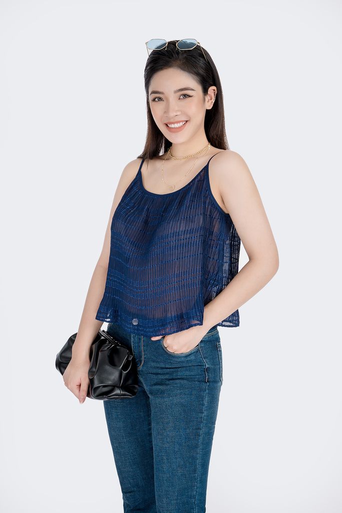 FAO5104 - Áo hai dây chất liệu chiffon - PANTIO