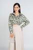 FAS33658 - Áo kiểu dạo phố vải lụa cổ đức dáng croptop gấu áo bo chun - PANTIO