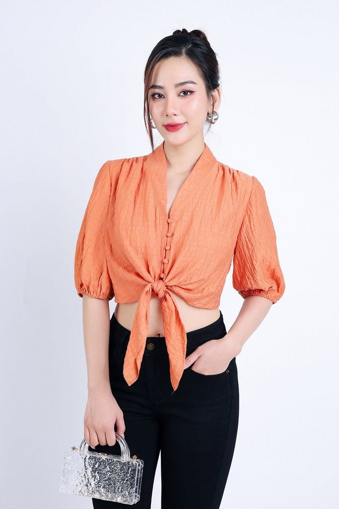 FQB172 - Quần Jean cao cấp vải Denim dáng ôm gấu gập tạo kiểu - PANTIO