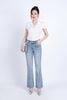FQB160 - Quần Jean cao cấp vải Denim dáng loe ống vẩy kèm dây xích tạo kiểu - PANTIO
