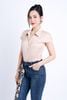 FQB174 - Quần Jean cao cấp vải Denim dáng loe ống vẩy kèm dây vải tạo kiểu - PANTIO