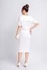 FAS33746 - Áo kiểu thô đũi dáng croptop cổ kiểu phối dây nơ gấu áo bo chun - PANTIO