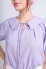 FAS33746 - Áo kiểu thô đũi dáng croptop cổ kiểu phối dây nơ gấu áo bo chun - PANTIO