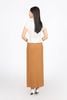 BJD93245 - Chân váy công sở vải len dáng suông dài eo phối ly bung tạo kiểu khoá thân sau - PANTIO