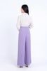 FAS33763 - Áo sơ mi công sở vải thô mỏng dáng suông cổ đức xẻ chữ V sâu thân áo đính phụ kiện kim loại trang trí - PANTIO
