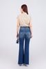 FAS33779 - Áo sơ mi công sở vải thô mỏng dáng croptop cổ đức eo rút thun tạo kiểu cài khuy trước - PANTIO