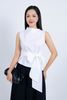FQL7506 - Quần lửng công sở vải thô dáng xoè ống quần xếp ly bong tạo kiểu khoá thân trước - PANTIO