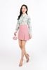 FAS33976 - Áo sơ mi công sở vải chiffon hoa dáng suông cổ đức tay dài cài khuy thân trước - PANTIO