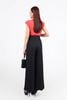 FAS34000 - Áo sơ mi công sở vải chiffon xốp dáng suông cổ xẻ V tay chờm có đệm vai - PANTIO