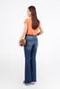 FAS34016 - Áo sơ mi công sở vải thô mỏng dáng croptop cổ đức tay chờm gấu phối vạt thắt eo tạo kiểu - PANTIO