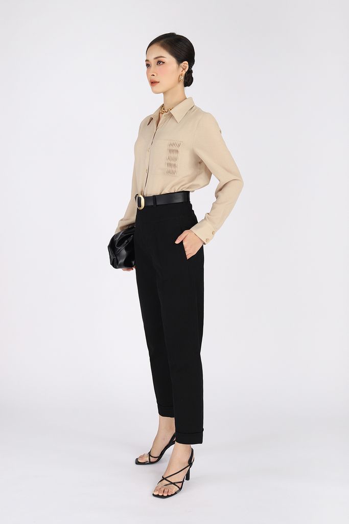 FQD5890 - Quần dài chất liệu kaki bo gấu - PANTIO