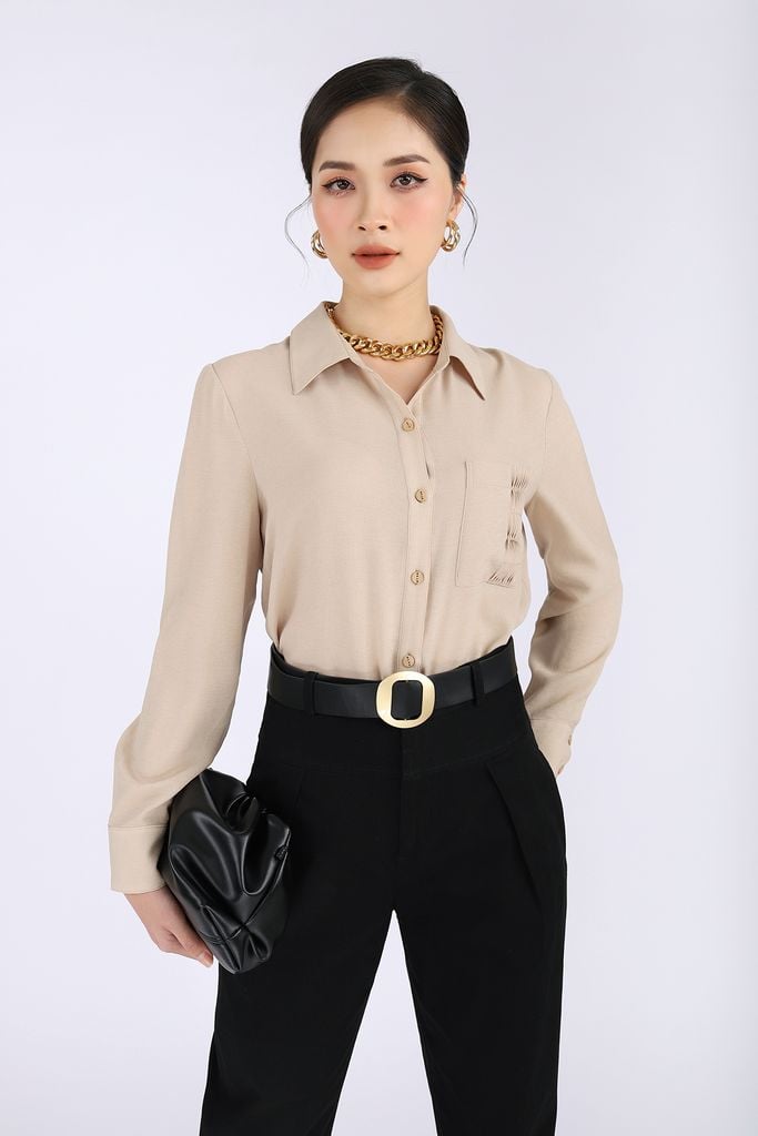 FQD5890 - Quần dài chất liệu kaki bo gấu - PANTIO