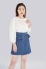 FAS52986 - Áo sơ mi chất liệu lụa cổ tròn dài tay - PANTIO