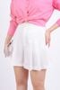 FAS53645 - Áo sơ mi công sở vải thô dáng croptop cổ đức dài tay cài khuy thân trước eo xoắn tạo kiểu - PANTIO
