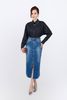 FJB021 - Chân váy bò cao cấp dáng dài xẻ tà trước thời trang- PANTIO