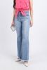 FQB168 - Quần jean cao cấp vải denim dáng loe ống vẩy gấu rút tua rua tạo kiểu - PANTIO