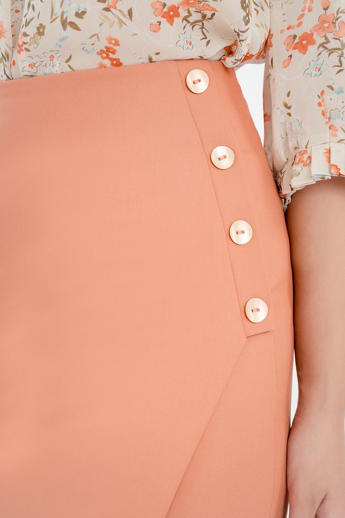 FJD3867 - Chân váy dài chất liệu thô - PANTIO