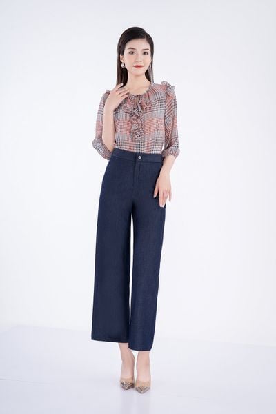 BQL32483 - Quẩn lửng chất liệu thô ống suông - PANTIO