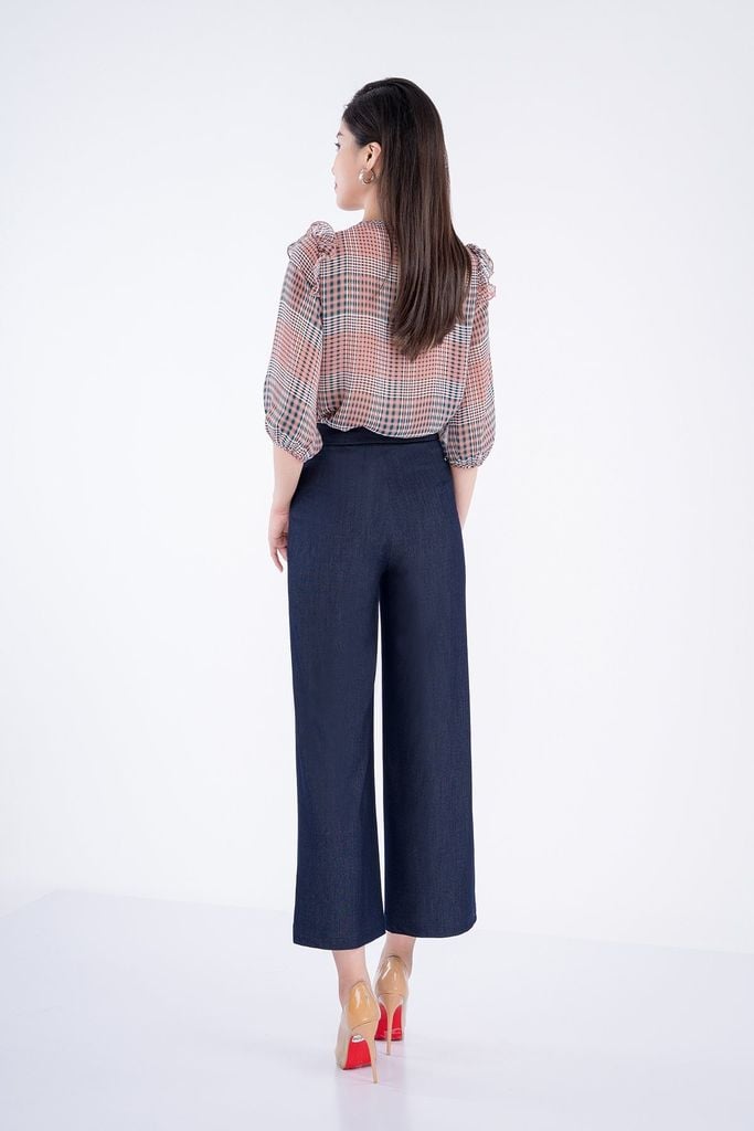 BQL32483 - Quẩn lửng chất liệu thô ống suông - PANTIO