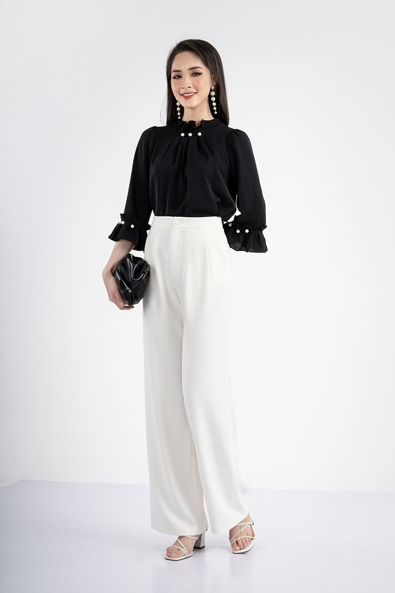 FQD5918 - Quần dài ống suông chất liệu thô túi sườn - PANTIO