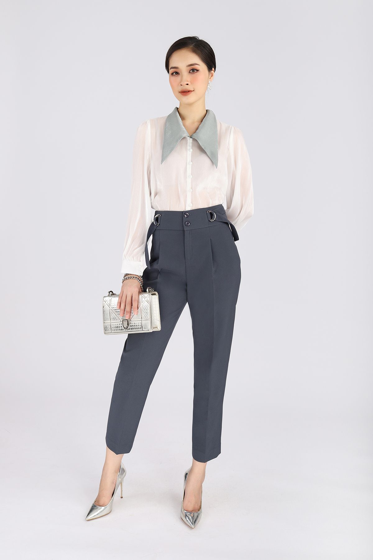 áo sơ mi oversized caro phối màu  AM1245  thoitrangxitincom