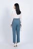 FQD51112 - Quần công sở vải thô đũi dáng Baggy cạp cao đính khuy trang trí thân quần phối ly bong tạo kiểu - PANTIO