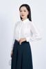 FQL7506 - Quần lửng công sở vải thô dáng xoè ống quần xếp ly bong tạo kiểu khoá thân trước - PANTIO