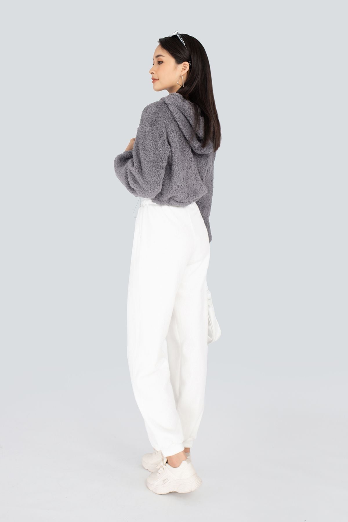 Quần jogger chất liệu cotton dáng suông bo gấu, chun cạp rút dây FQD9929 - PANTIO