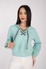 Áo hoodie dáng ngắn chất liệu cotton có mũ dài tay FAS93145 - PANTIO