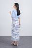 FAT1445 - Áo thun cao cấp vải cotton dáng suông cổ tròn tay lửng thân áo đính hoa 3D tạo kiểu - PANTIO