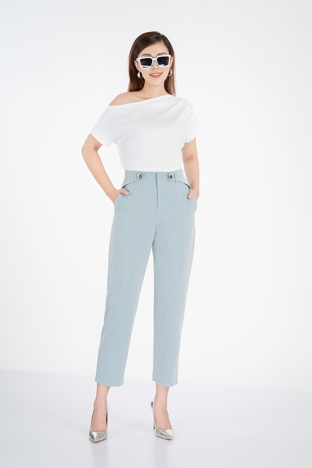 Quần dài chất liệu tuýt-si ống đứng FQD3859 - PANTIO