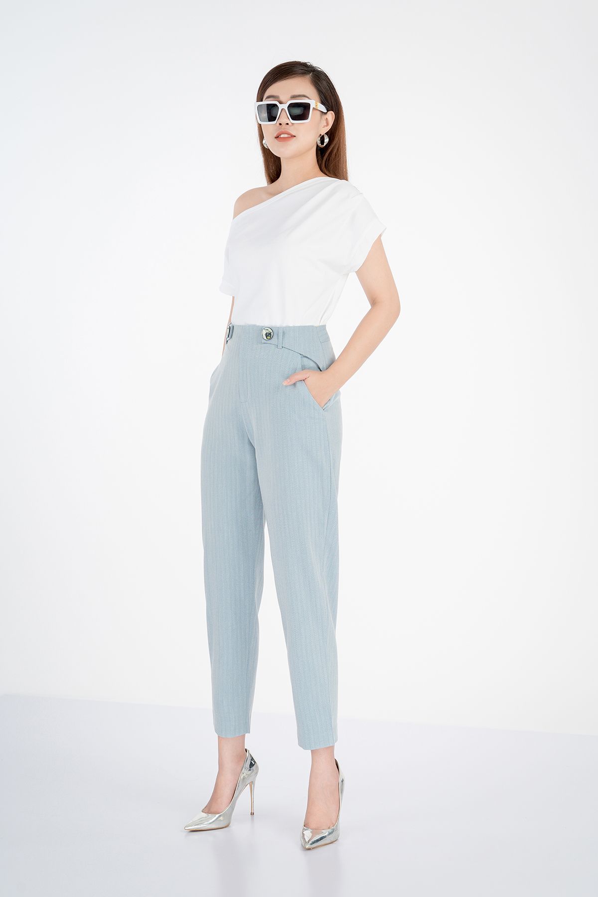 Quần dài chất liệu tuýt-si ống đứng FQD3859 - PANTIO