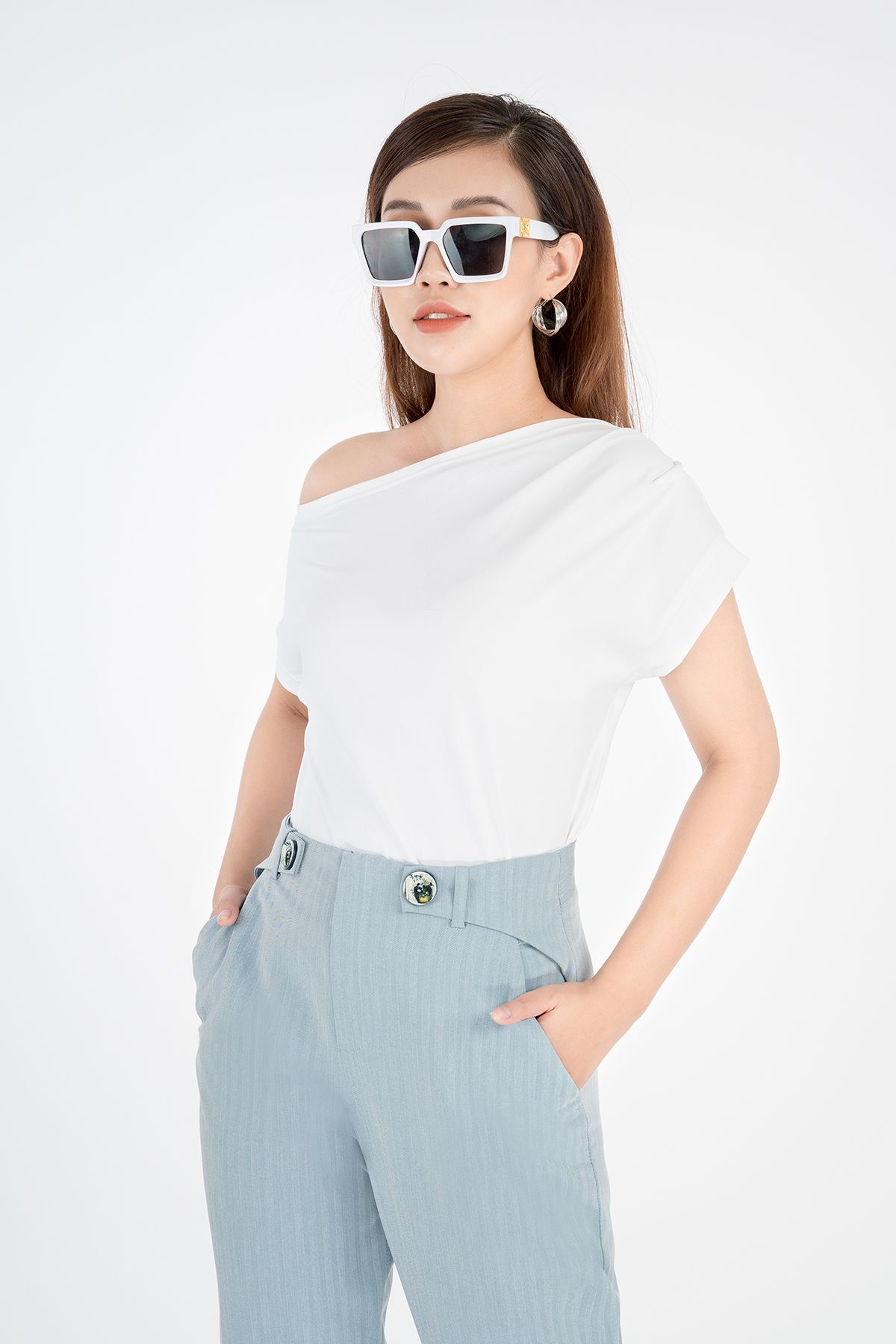 Quần dài chất liệu tuýt-si ống đứng FQD3859 - PANTIO