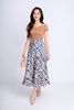 FAT3366 - Áo thun dạo phố vải cotton dáng ôm cổ V vai chờm phối khoá kim loại tạo kiểu - PANTIO