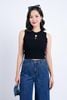 FQD51035 - Quần công sở vải cotton dáng suông dài ống rộng khoá thân trước - PANTIO