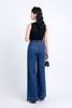 FQD51035 - Quần công sở vải cotton dáng suông dài ống rộng khoá thân trước - PANTIO