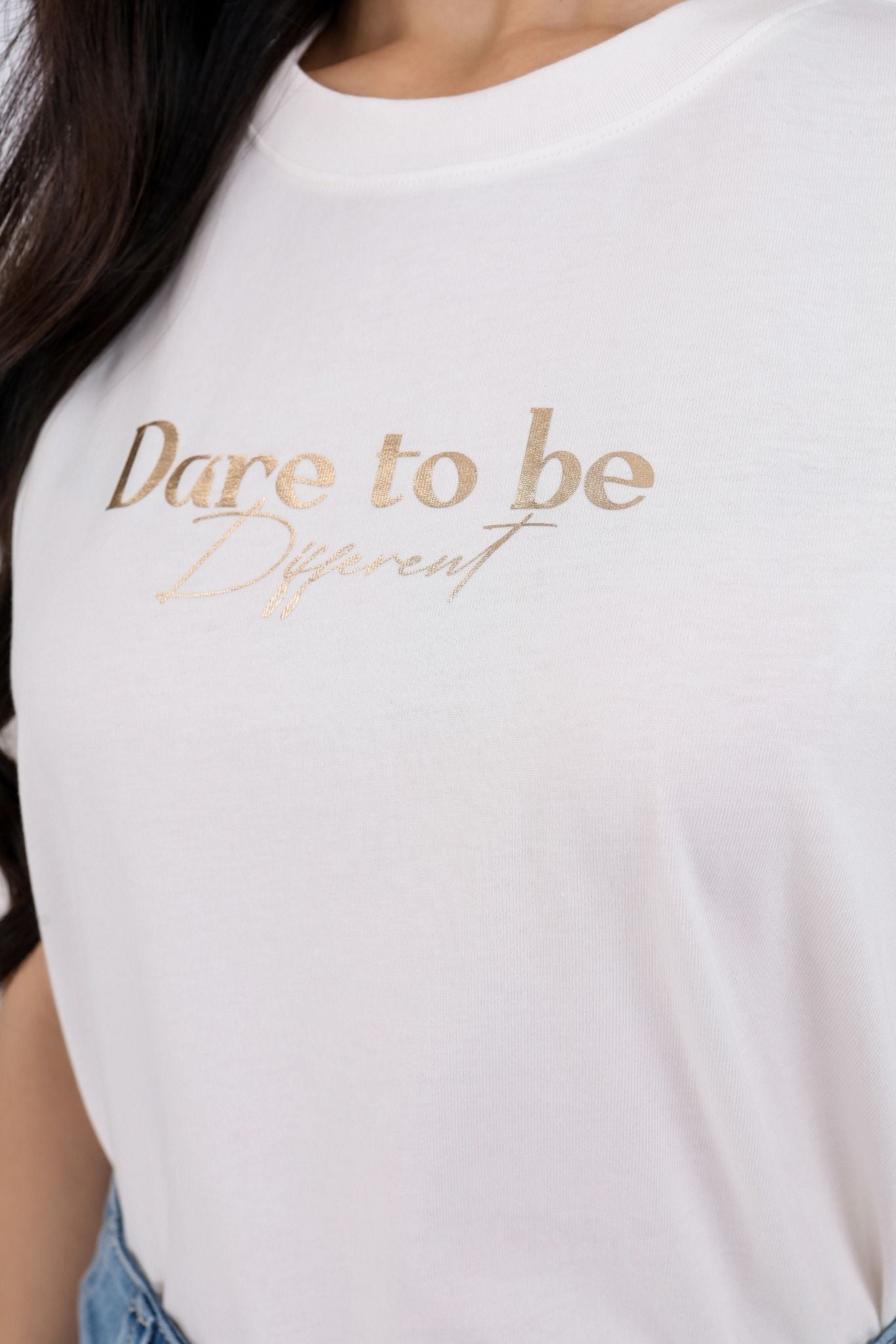 FAT3385 - Áo thun dạo phố vải cotton dáng suông cổ tròn thân phối hình in trang trí - PANTIO