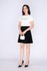 FAT3386 - Áo thun dạo phố vải cotton dáng suông cổ tròn thân phối hình in trang trí - PANTIO