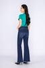 FAT3386 - Áo thun dạo phố vải cotton dáng suông cổ tròn thân phối hình in trang trí - PANTIO