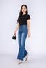 FAT3386 - Áo thun dạo phố vải cotton dáng suông cổ tròn thân phối hình in trang trí - PANTIO
