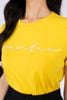 FAT3386 - Áo thun dạo phố vải cotton dáng suông cổ tròn thân phối hình in trang trí - PANTIO