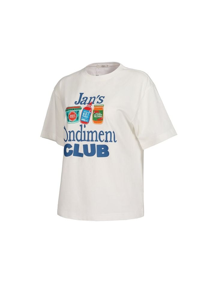 FAT3491 - Áo thun cotton cao cấp dáng suông rộng cổ tròn thân áo in hoạ tiết thời trang - JAN.